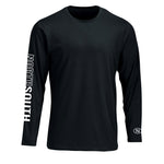 Long Sleeve Extreme Performance UPF 50+ Tee Black. Sun Protection Tee for Outdoor Activities.