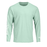 Long Sleeve Extreme Performance UPF 50+ Tee Mint. Sun Protection Tee for Outdoor Activities.