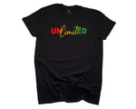 Unlimited Black History 365 Black T-shirt [Red|Yellow|Green] design